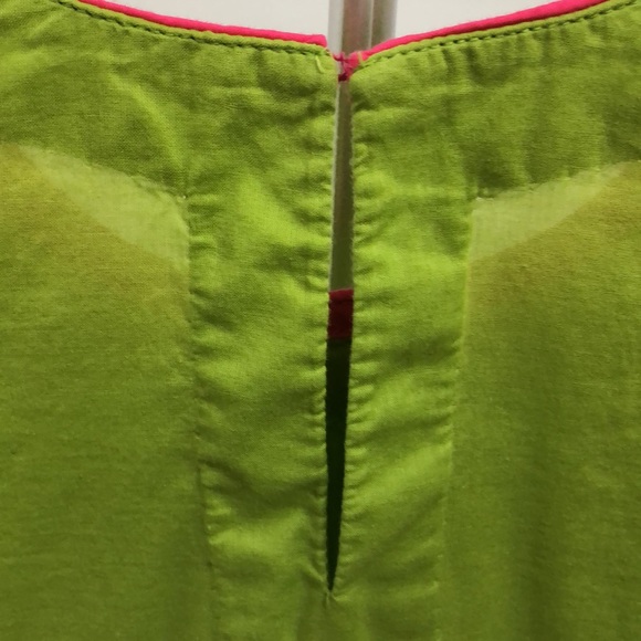 MINNIE MINORS 2 PC TUNIC/KURTI SET •LIME GREEN •GOLD EMBROIDERY & BEADS •Sz 9/10 - Picture 9 of 17